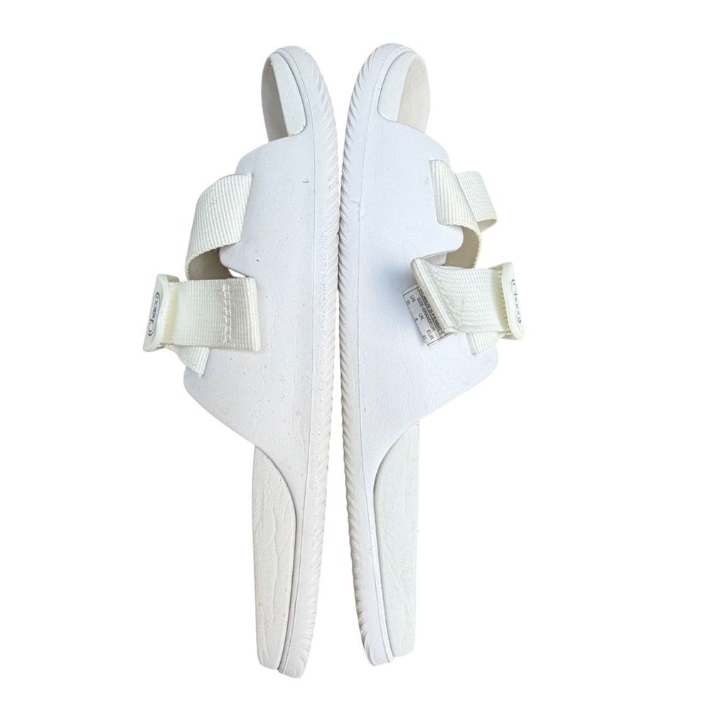 Chaco Chillos Slide Sandals Womens 10 White Adjustable Sport Recovery Comfort - Picture 7 of 14